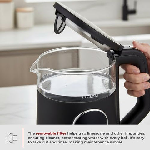 Milex ThermoLux 1.7L Smart Kettle – 2200W Digital Temperature Control Glass Kettle