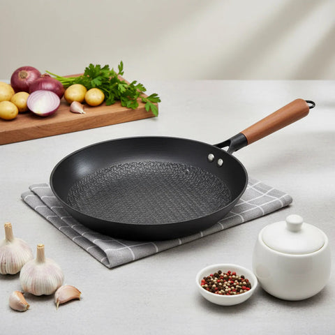 Royal Diamond Honeycomb Cast Iron Fry Pan 11 inch