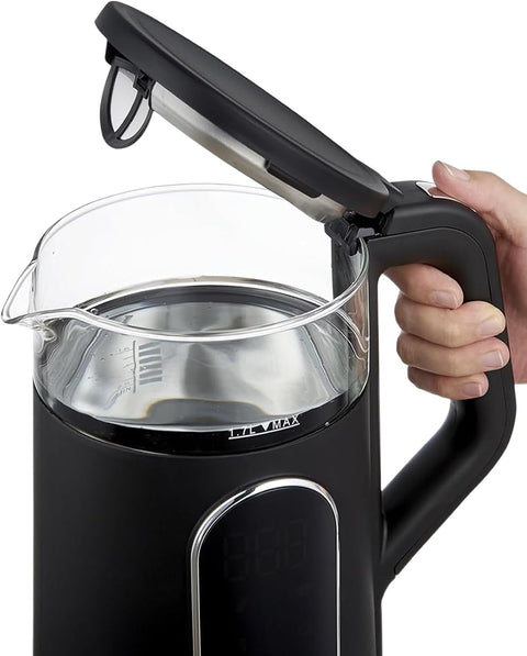 Milex ThermoLux 1.7L Smart Kettle – 2200W Digital Temperature Control Glass Kettle