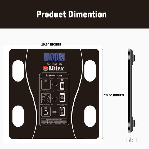 Milex Shape N Fit™ Smart Body Composition Analyzer scale