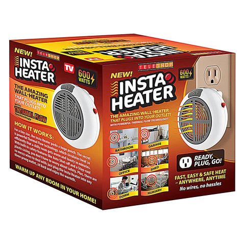 Mini Outlet Space Heater - 600W Insta Heater