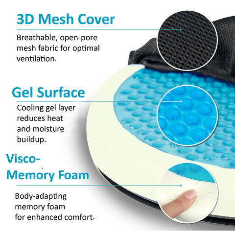 Doctor Pillow Swivel Gel Comfort Pillow