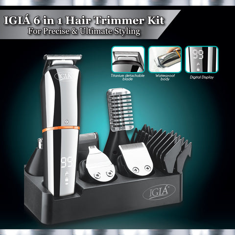 IGIA 6-IN-1 ULTIMATE HAIR TRIMMER SET