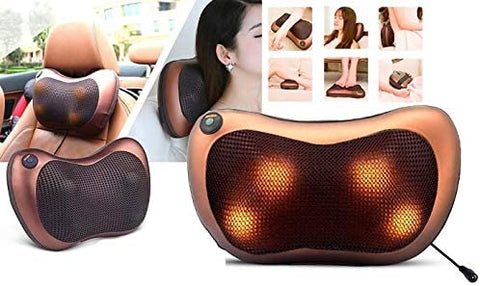 Doctor Pillow Car and Home Massage Pillow with Ergonomic Neck, Back and Lumbar Support