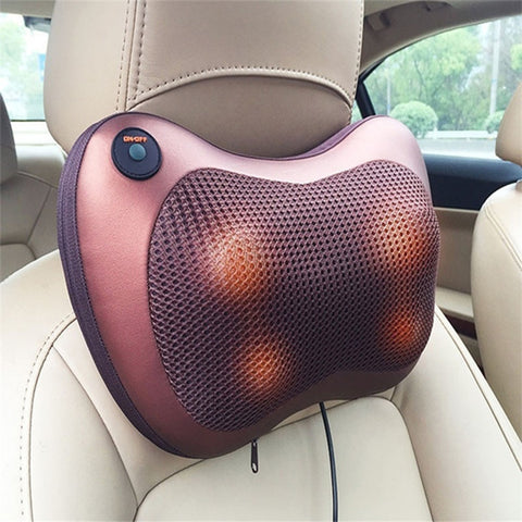 Doctor Pillow Car and Home Massage Pillow with Ergonomic Neck, Back and Lumbar Support