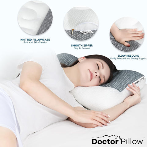 DR PILLOW PAIN AWAY NECK TRACTION PILLOW, RELAXOR ERGONOMIC INVISIBLE, SPRING NECK SUPPORT PILLOW,Neck Traction Pillow