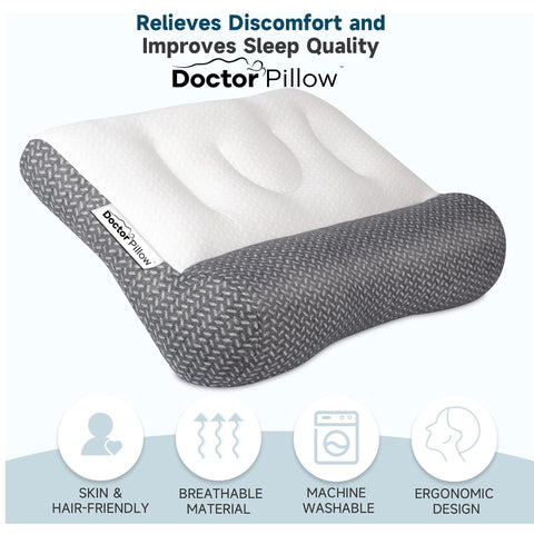 DR PILLOW PAIN AWAY NECK TRACTION PILLOW, RELAXOR ERGONOMIC INVISIBLE, SPRING NECK SUPPORT PILLOW,Neck Traction Pillow