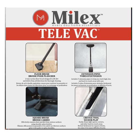 MILEX TELE VAC -Long-Reach 7-Foot Arm