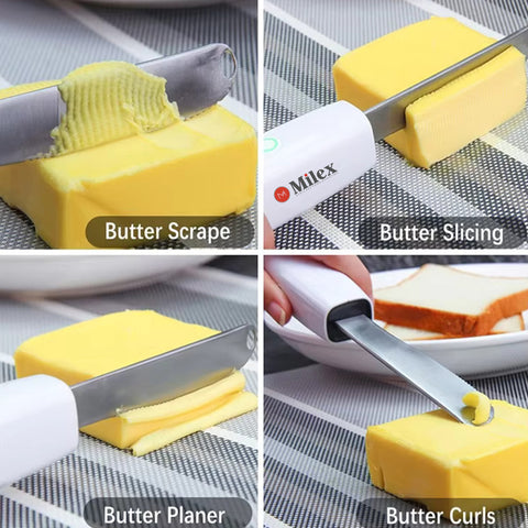 Milex 2-in-1 Heated Ice Cream Scoop and Self-Heating Butter & Cheese Spreader Knife