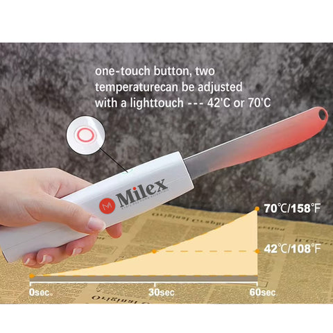 Milex 2-in-1 Heated Ice Cream Scoop and Self-Heating Butter & Cheese Spreader Knife