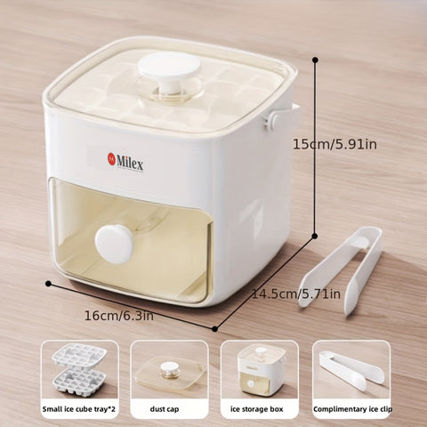 Milex Ice cube mold food grade press ice box home refrigerator