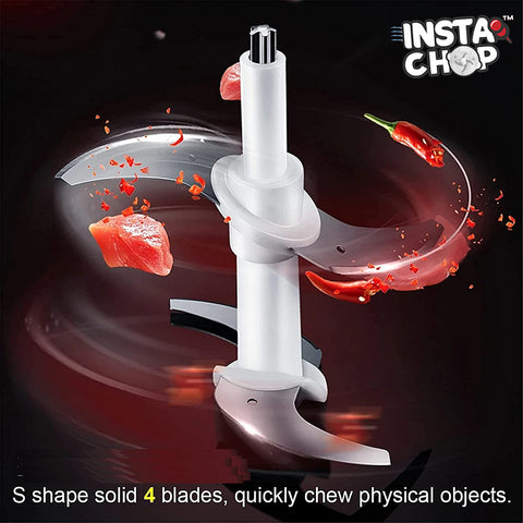 Milex Insta chop elite with 39-page recipe booklet included, 4-layer stainless steel blade , turbo 300W