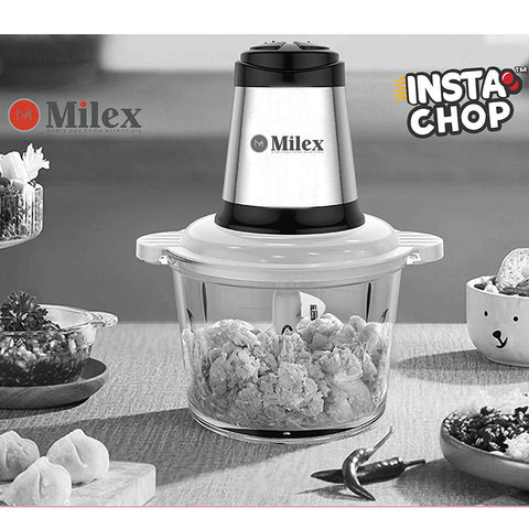 Milex Insta chop elite with 39-page recipe booklet included, 4-layer stainless steel blade , turbo 300W