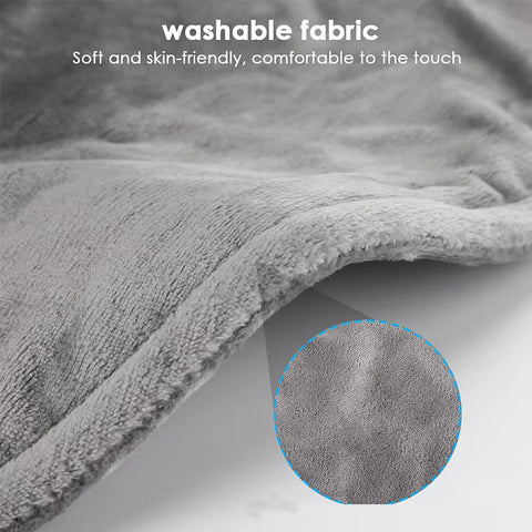 INSTA HEAT BACK Fast Heating, Soft Micro-Plush, Long Power Cord,  Provides Muscle Relief.