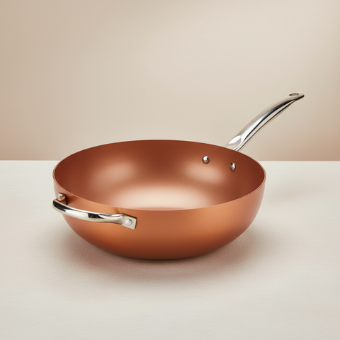 MILEX COPPER CHEF – WOK PAN – NON-STICK COATING