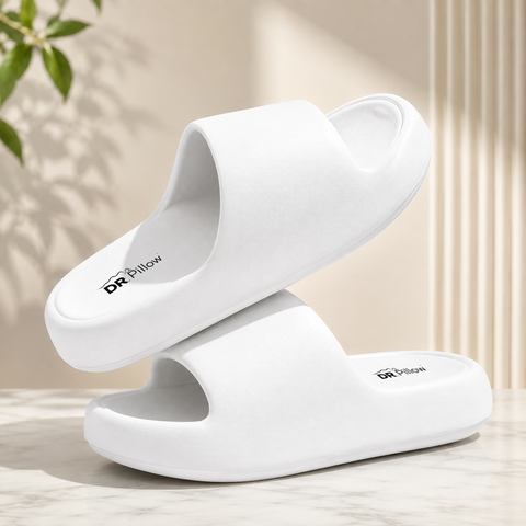 Unisex Cloud Slippers – Thick Sole Lightweight Non-Slip Cushioned Slides, Indoor Outdoor House Shoes, Bathroom Shower Sandals for Men & Women