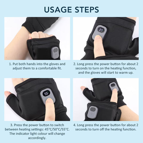 IGIA Insta Heat Gloves – Rechargeable Heated Fingerless Gloves