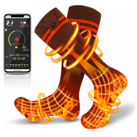 Milex Insta Heated Socks – Rechargeable Heated Thermal Socks with 4 Heat Settings