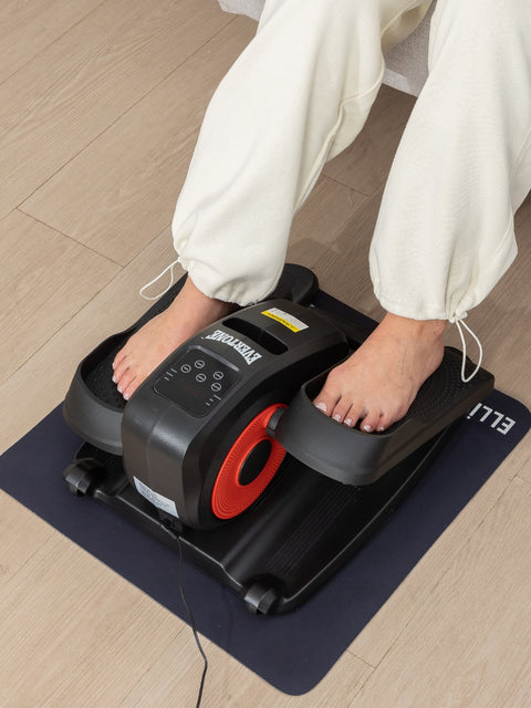 Evertone B-Motion Elite -Telescopic Handle With Built-In Wheels & Mat, Underdesk Elliptical Motion Leg Excerciser