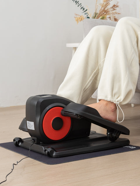 Evertone B-Motion Elite -Telescopic Handle With Built-In Wheels & Mat, Underdesk Elliptical Motion Leg Excerciser