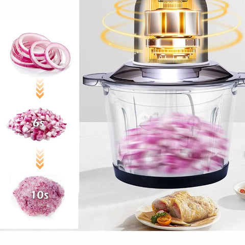 Milex Insta chop elite with 39-page recipe booklet included, 4-layer stainless steel blade , turbo 300W
