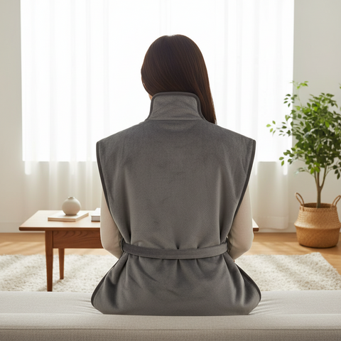 INSTA HEAT BACK Fast Heating, Soft Micro-Plush, Long Power Cord,  Provides Muscle Relief.