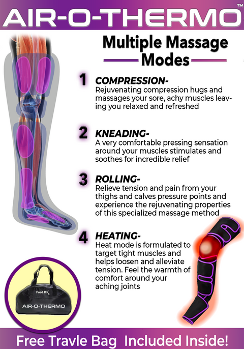 Air-O-Thermo - Cordless Heated Leg Massager