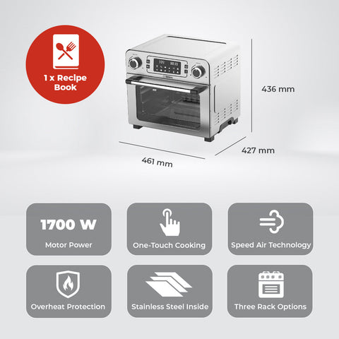 Milex 23 Litre Air Fryer Oven With Rotisserie