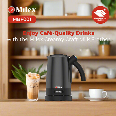Milex Creamy Craft Milk Frother + Milex Stick O Cinno + 2 FREE Ankle Comfy Socks
