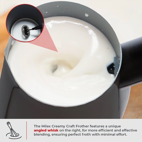 Milex Creamy Craft Milk Frother + Milex Stick O Cinno + 2 FREE Ankle Comfy Socks