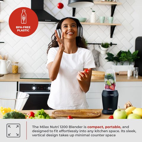 Milex Nutri 1200 Blender - Black
