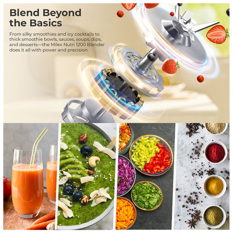 Milex Nutri 1200 Blender - Black