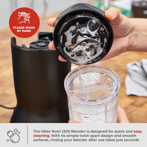 Milex Nutri 1200 Blender - Black