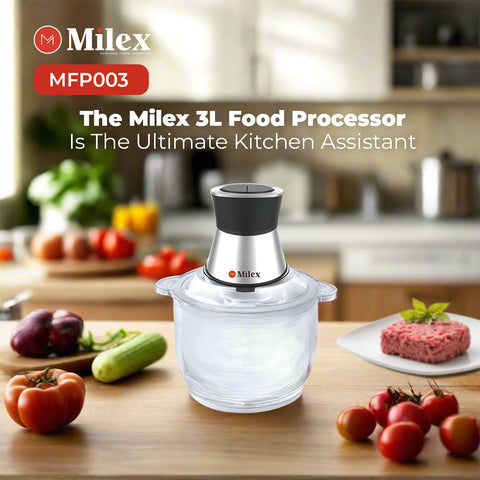 Milex 5L Manual Air Fryer + Milex 3L Food Processor + 2 FREE Butter Knives
