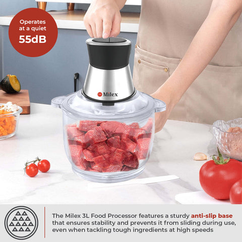 Milex 5L Manual Air Fryer + Milex 3L Food Processor + 2 FREE Butter Knives