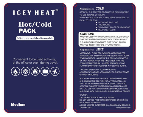MR PILLOW  ICEY HEAT BACK SUPPORT " Patented "