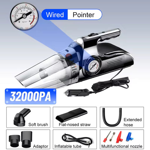 Milex Air O Vac 5in1 Wet/Dry, Air Pump, LED Emergency Light, LCD Display