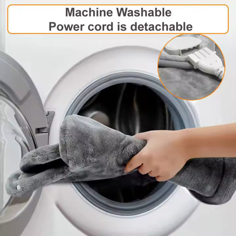INSTA HEAT BACK Fast Heating, Soft Micro-Plush, Long Power Cord,  Provides Muscle Relief.
