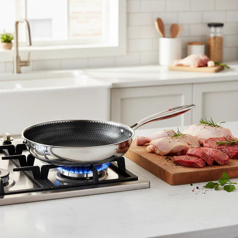 Milex Stainless Steel 11 inch Frying Pan