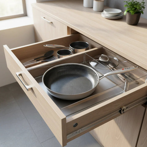 Milex Stainless Steel 11 inch Frying Pan