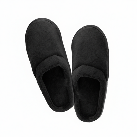 Remedy Health Unisex Gel Slippers - Black